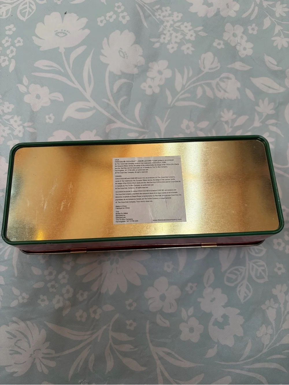 Coca Cola Red Metal Pencil Case